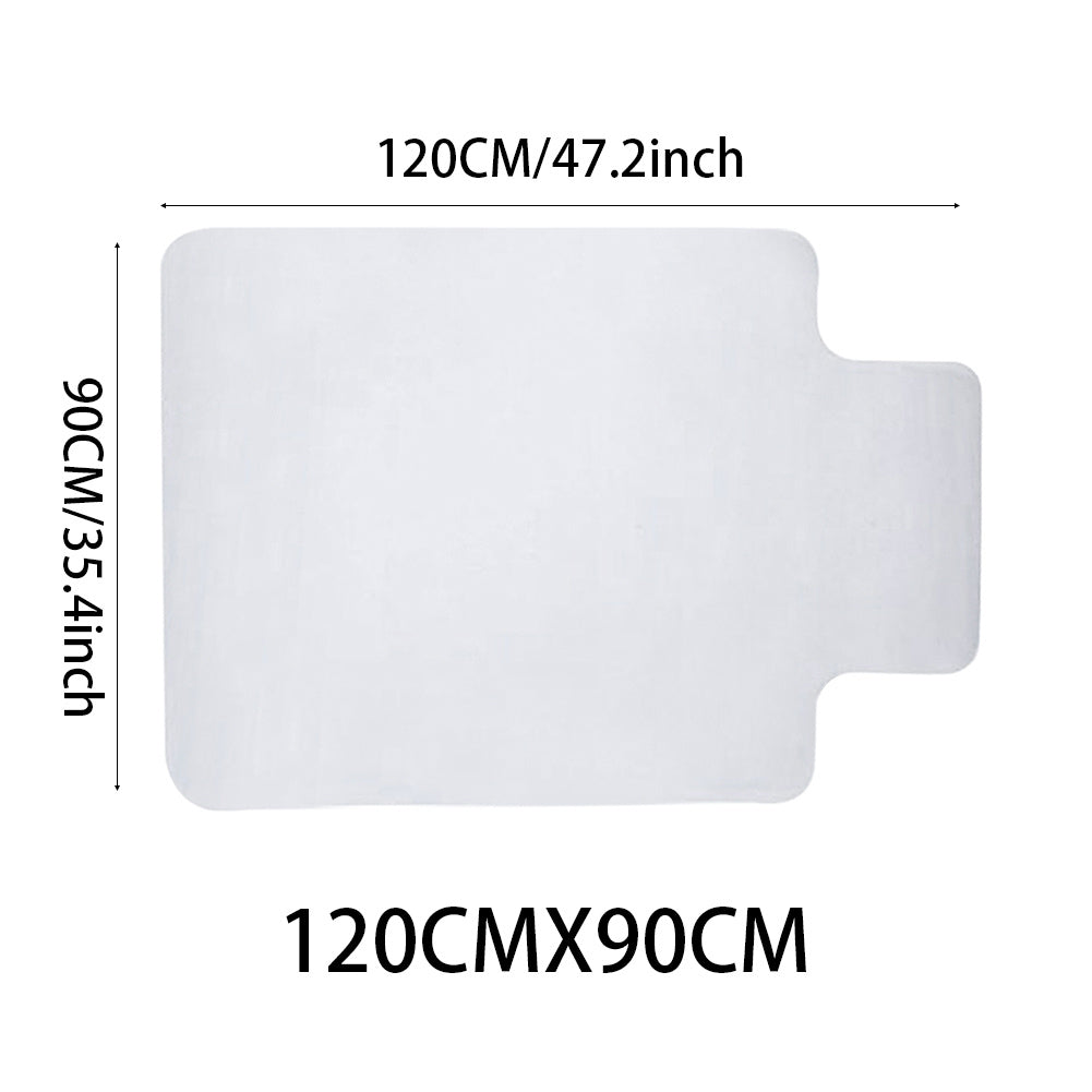 Plastic PVC Non Slip Office Chair Desk Mat Carpet Protector Lipped Smooth