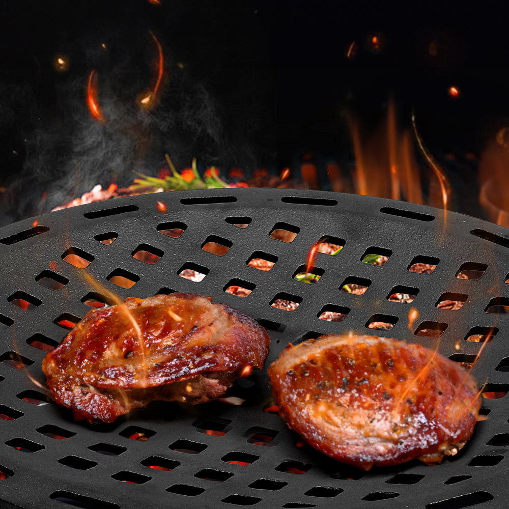 Black Round 33cm Cast Iron Grill Grate