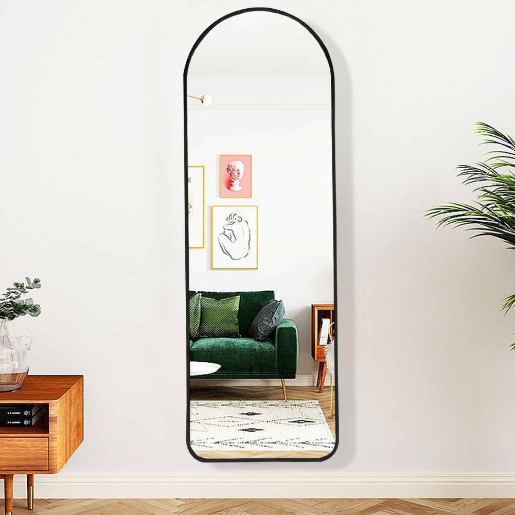 Black Arch Full Length Wall Mirror