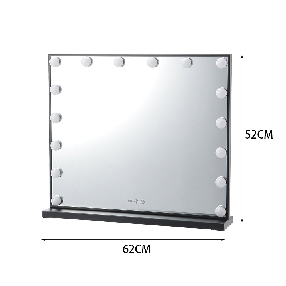Black 62cm Rectangle LED Makeup Vanity Mirror