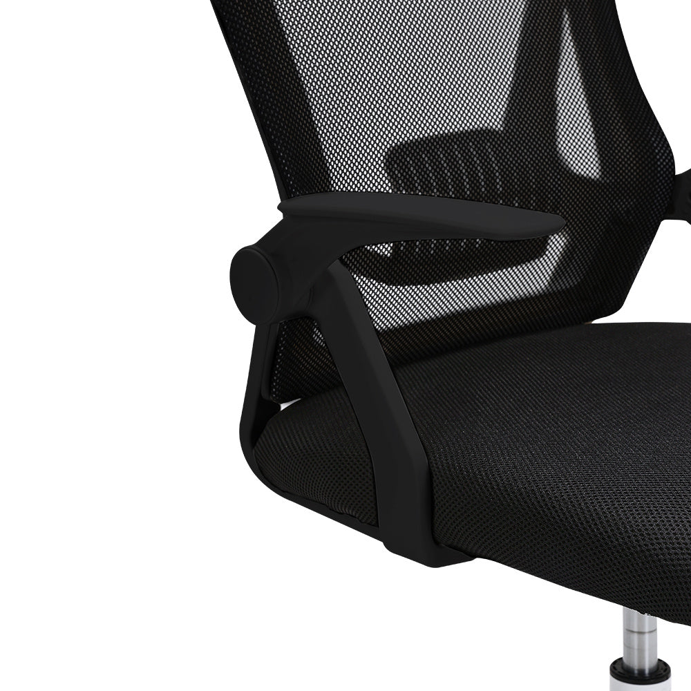 Swivel Office Chair with HeadrestBlack