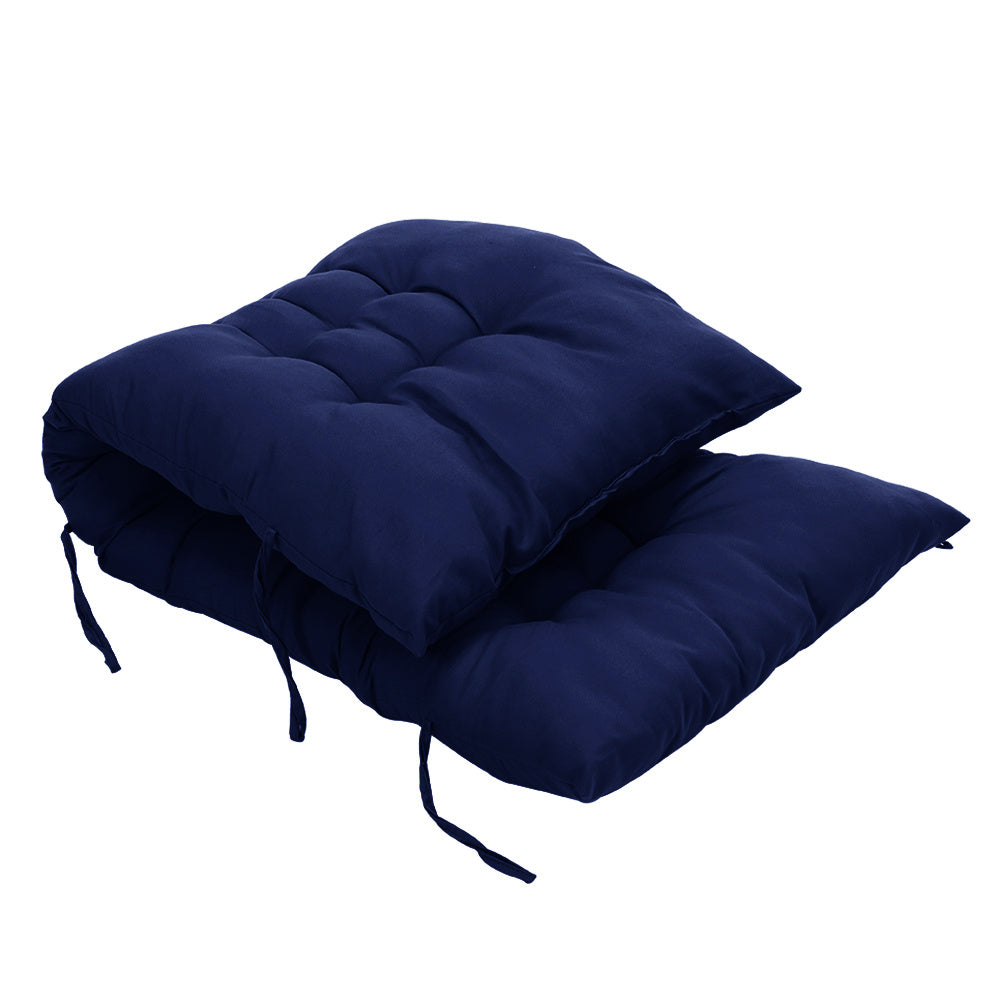125cm Thick Soft Comfortable Chaise Lounge Chair Cushion, Blue