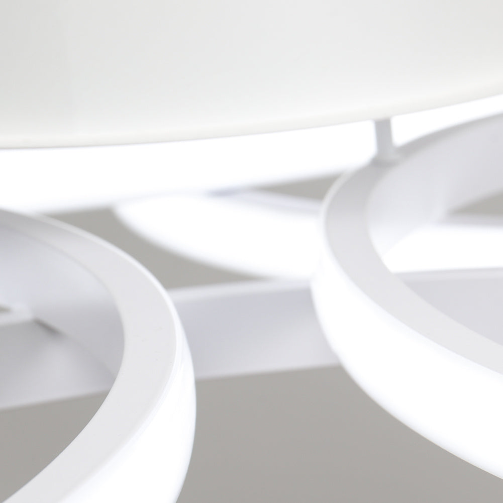 LED Lamp Ceiling Light Cool White Floral Pendant 74CM