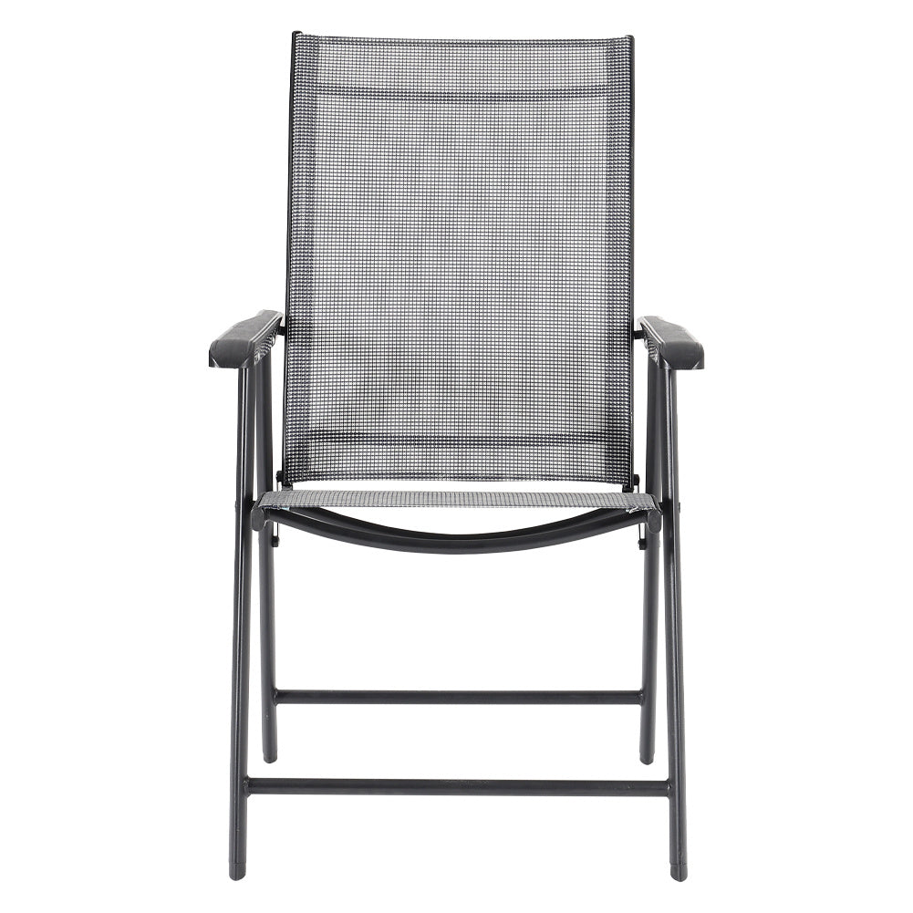 Set of 4 Black Garden Folding Chair