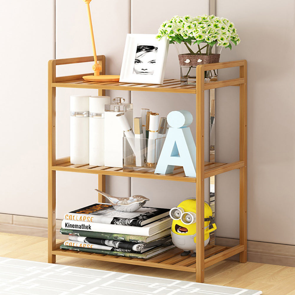 3 Tier Wood Bookcase Display Stand, 71x68x25CM