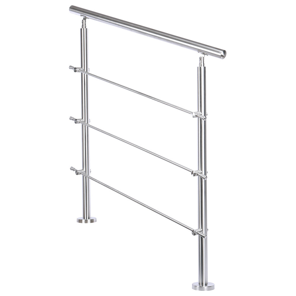 180CM Handrail Stainless Steel Balustrade With 3 Crossbars