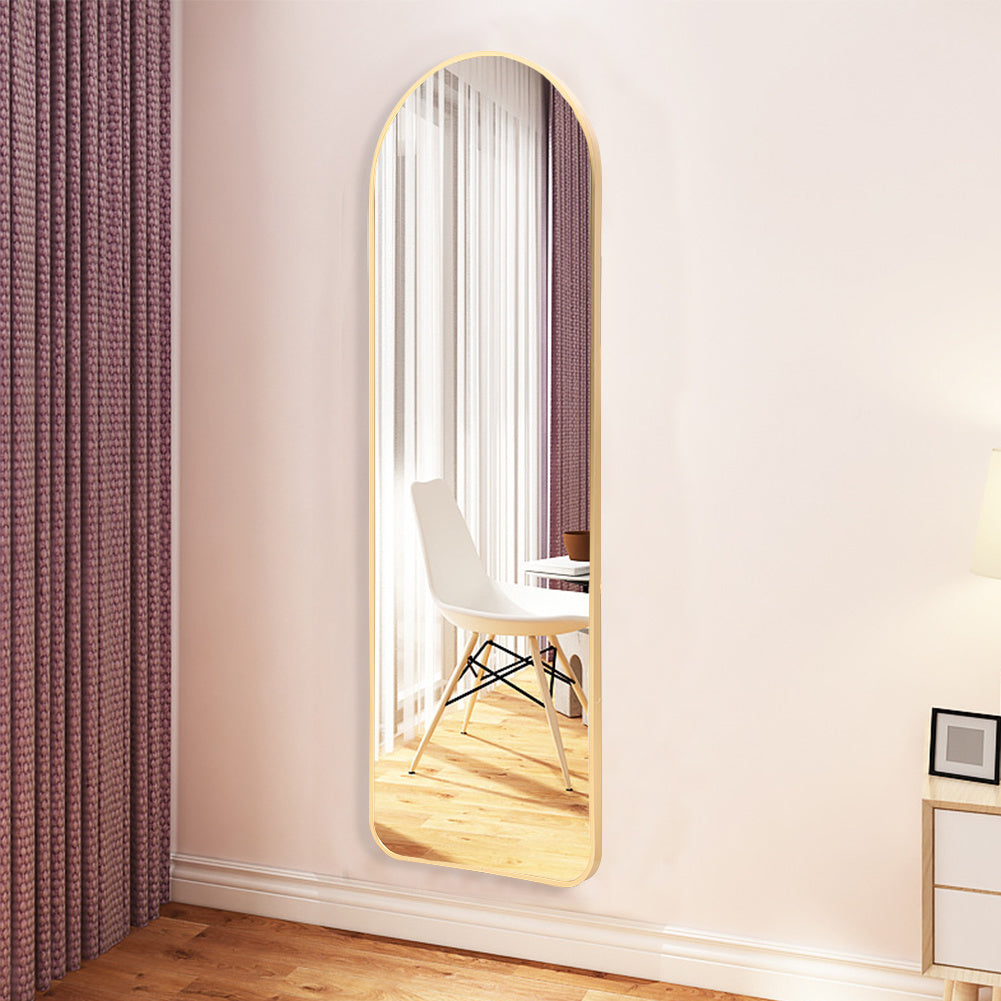 Gold Arch Full Length Wall Mirror 40x120CM