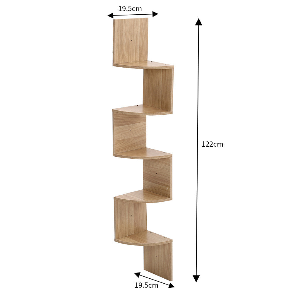 5 Tier Corner Wall Mounted Storage Shelf