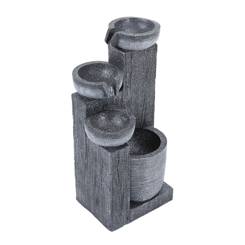 4 Tier Bowl Outdoor Solar Powered Water Fountain Decor