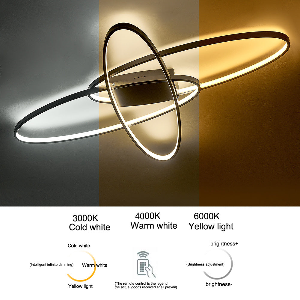 90CM Oval LED Ceiling Light Dimmable