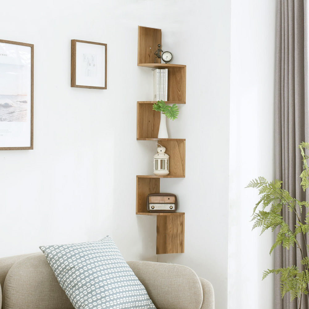 5 Tier Corner Wall Mounted Storage Shelf