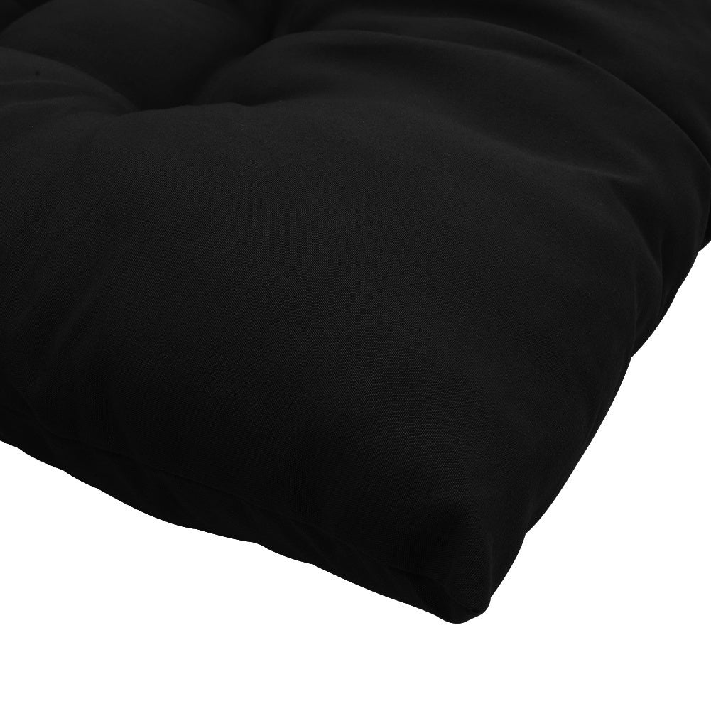 125cm Thick Soft Comfortable Chaise Lounge Chair Cushion, Black