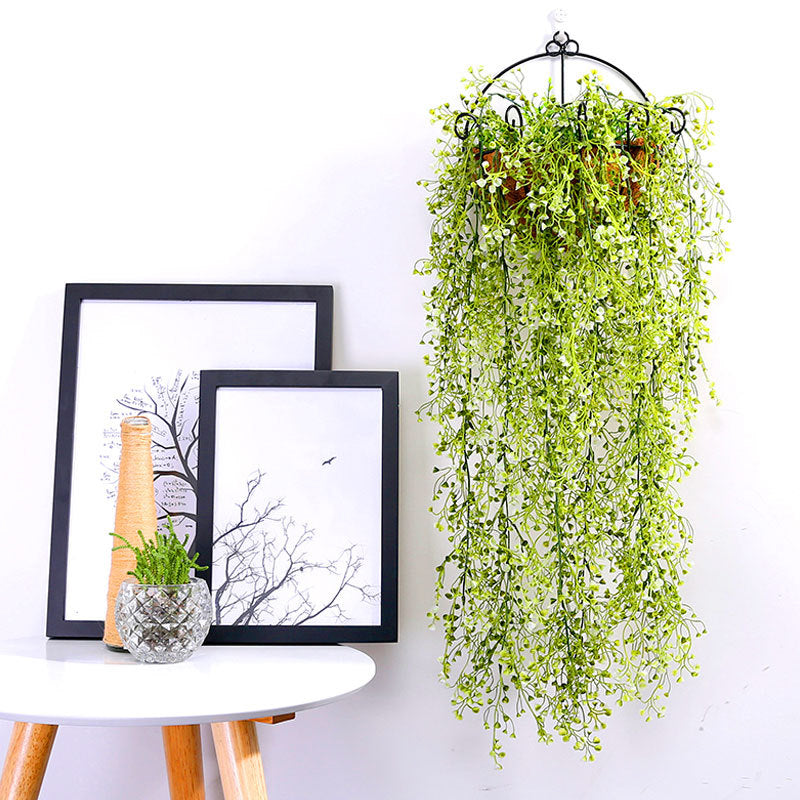Artificial Trailing Ivy Flower Vine Leaf Garland Plants, White