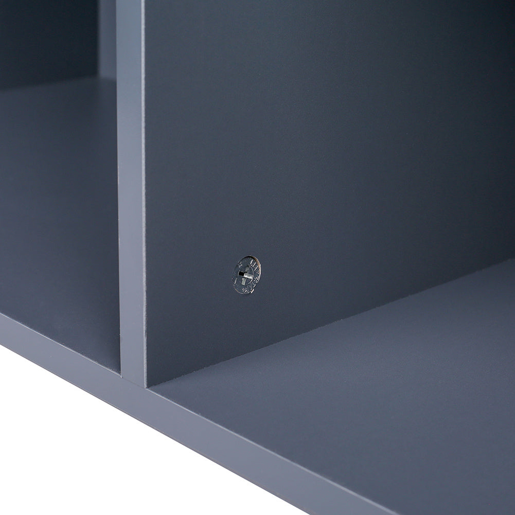 Grey Sideboard Cabinet with Open Shelves