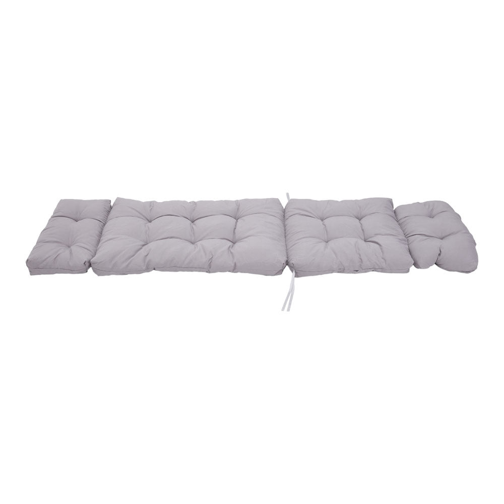Grey 180cm Outdoor Thickened Lounger Cushion