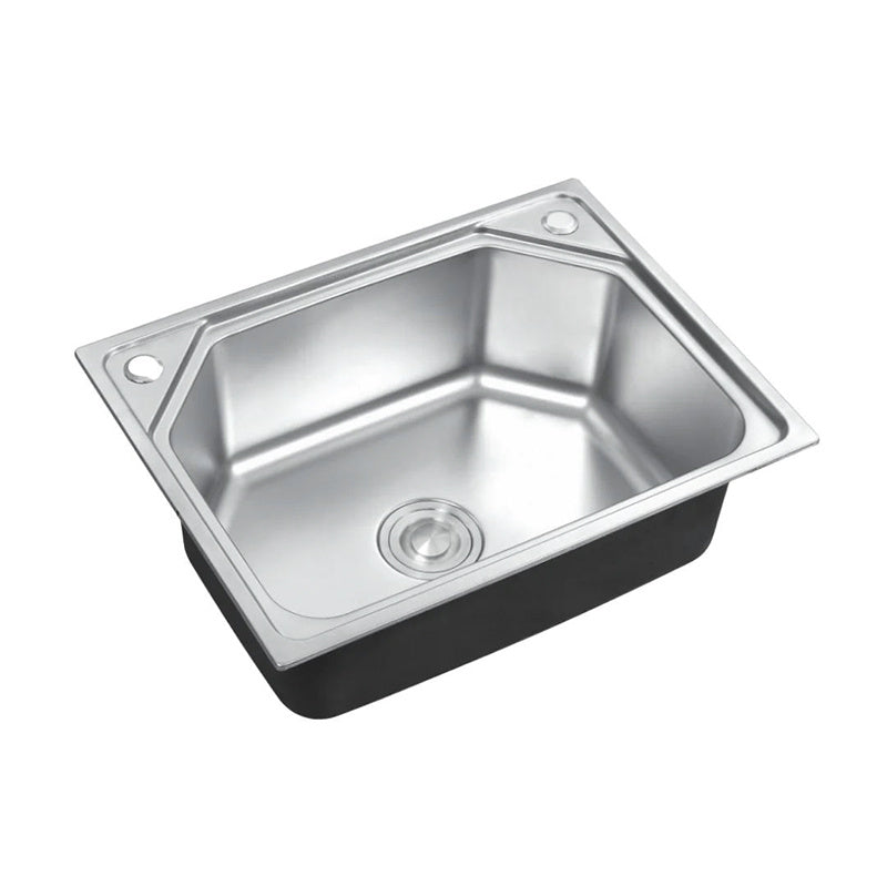 Stainless Steel Topmount Square Stainless Steel Inset Catering Single Kitchen Sink