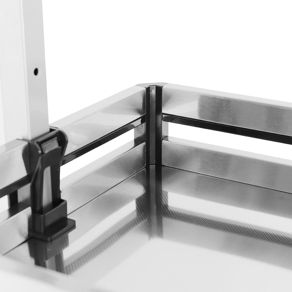 Larder Pull Out Wide Plate Basket Kitchen Cabinet Cupboard, Width 35CM