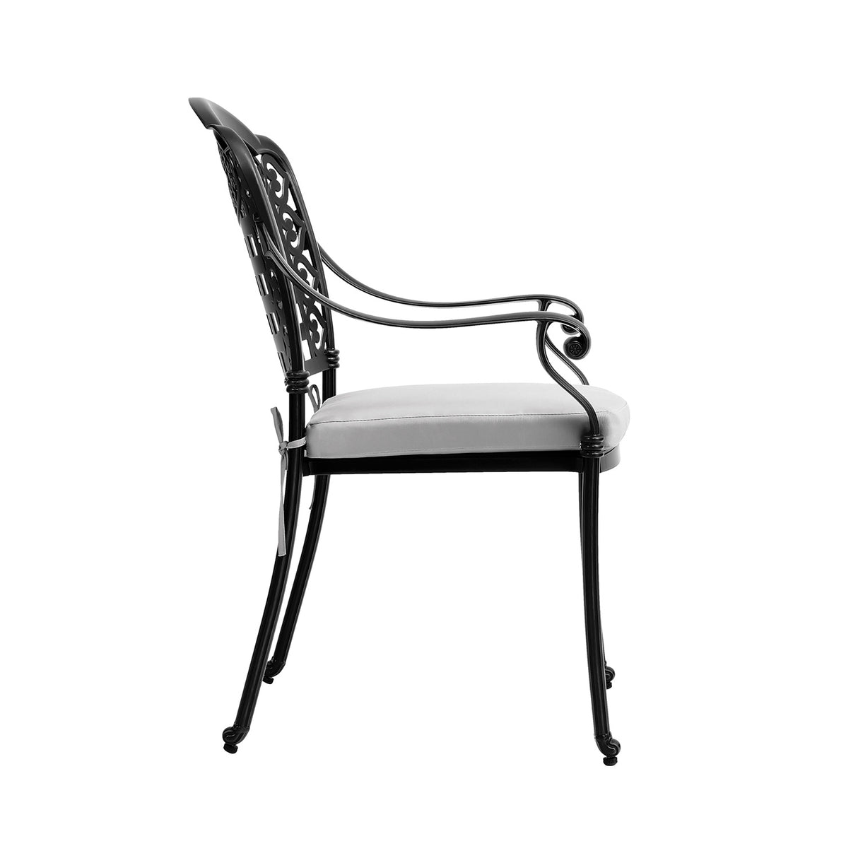 Set of 3 Cast Aluminum Square Outdoor Dining Set