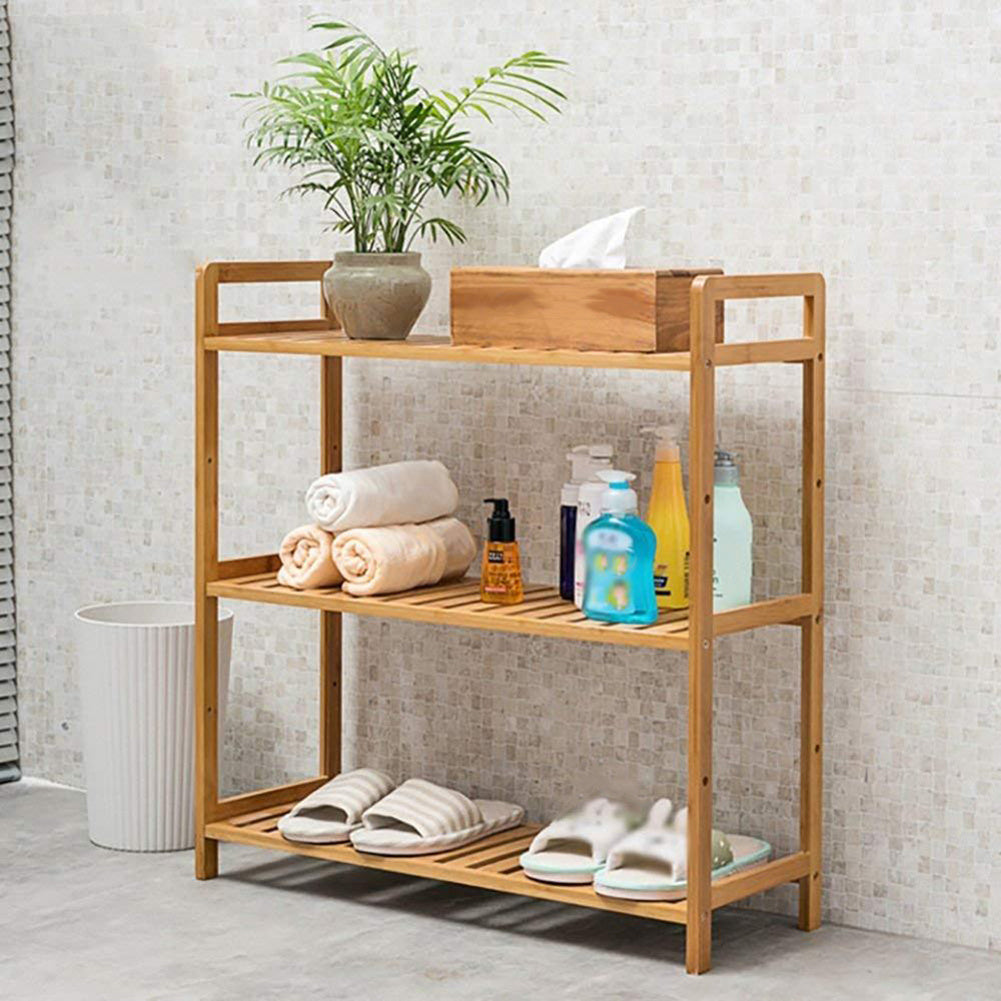3 Tier Wood Bookcase Display Stand, 71x68x25CM