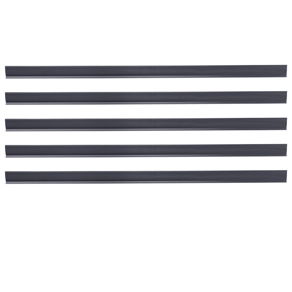 Set of 5 Garden Privacy 1M Profile Cover for Mat Screen Border Panel Fence Dark grey