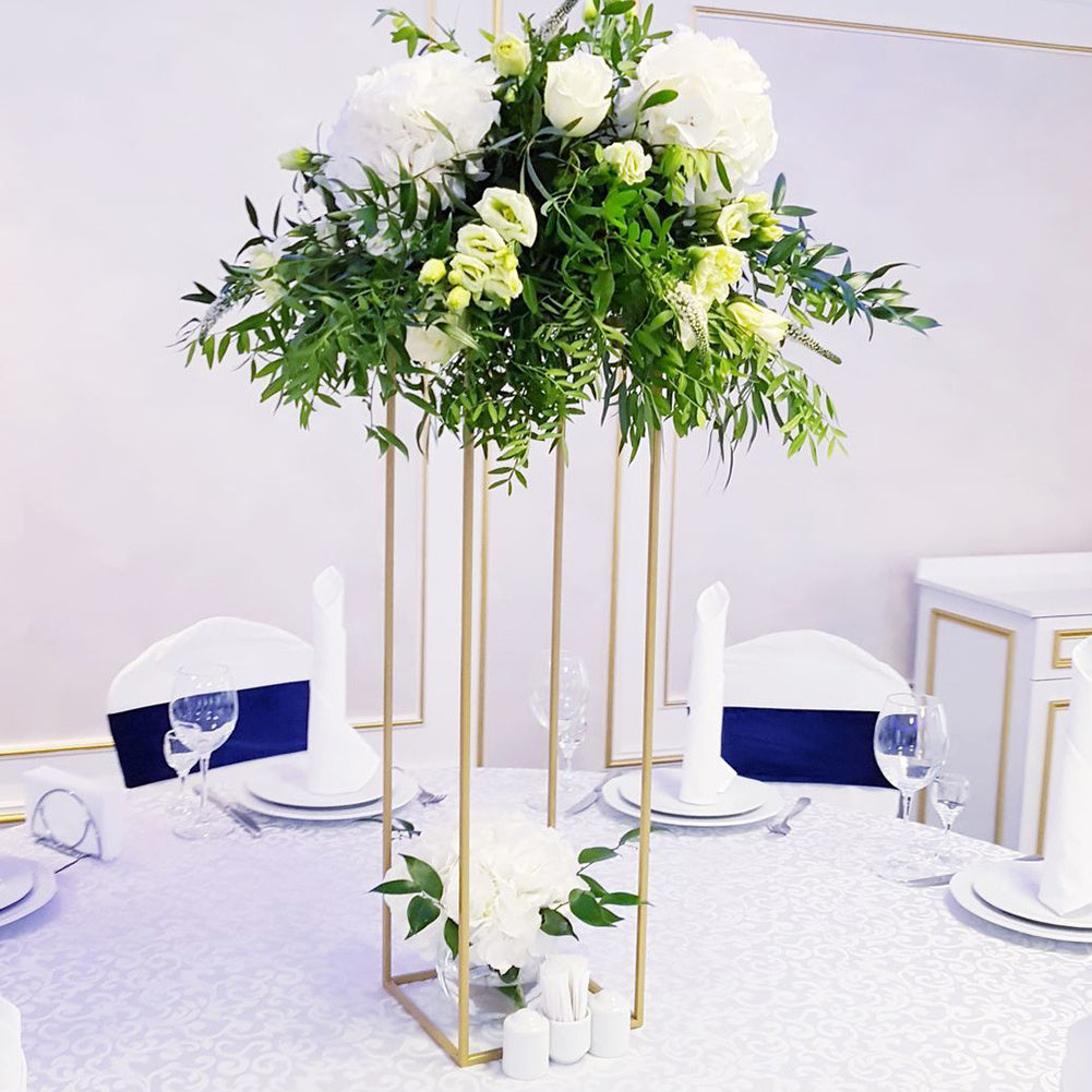 Gold 100cm Flower Vase Column Stand for Home Party Wedding Decorations