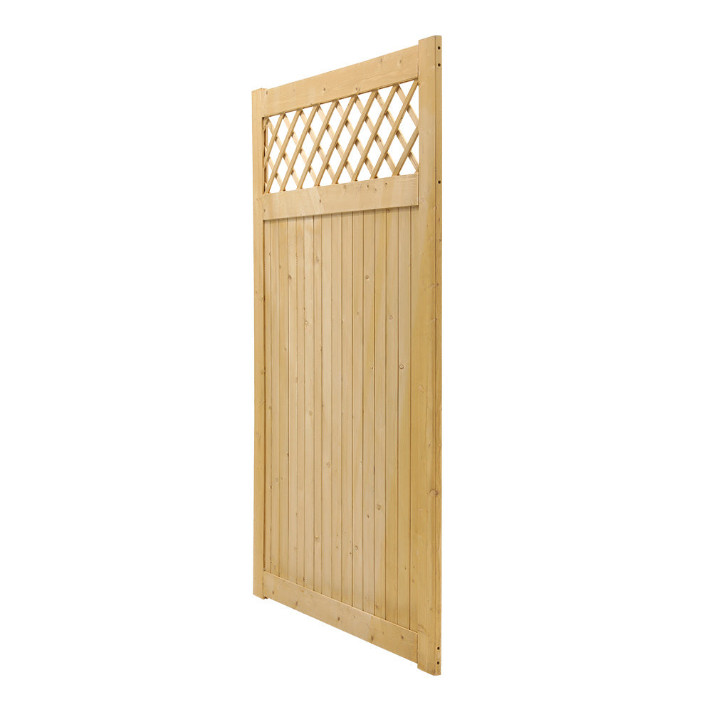 Natural 120cm Rhombus Garden Wood Fence Gate