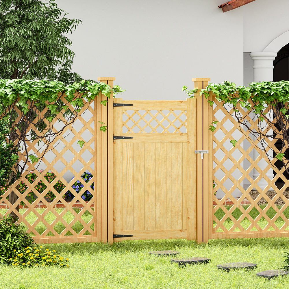 90x150cm Rhombus Garden Wood Fence Gate