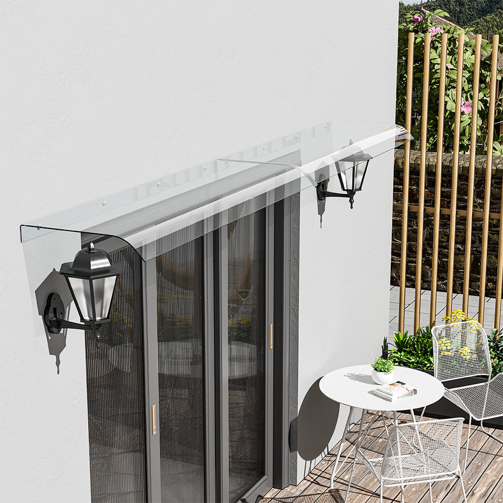 Window Door Awning Canopy Transparent Weatherproof UV Rain Snow Protection