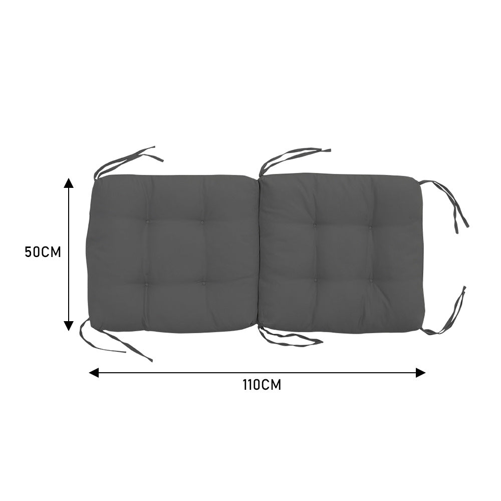 Indoor and Outdoor Lawn Chair Rattan Chair Cushion,Dark Grey