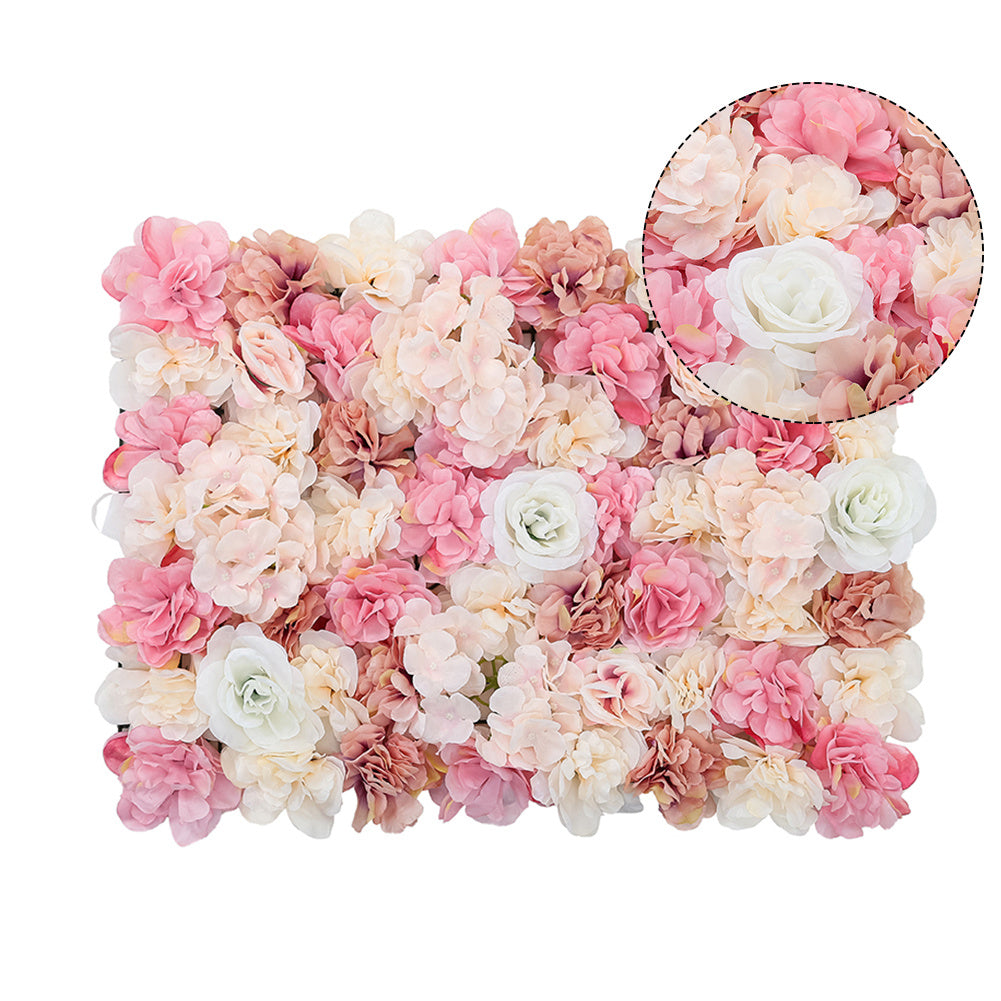 Artificial Rose Flower Backdrop Wall Panel