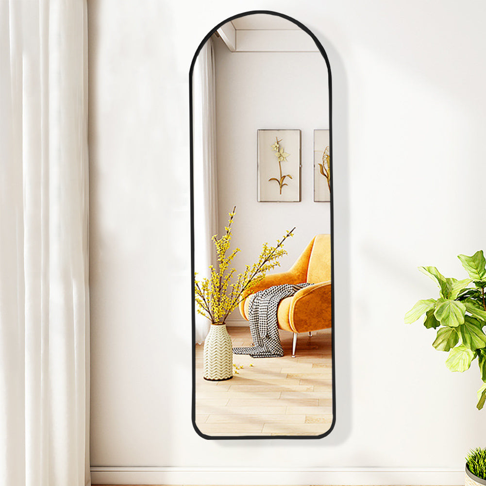 Black Arch Full Length Wall Mirror