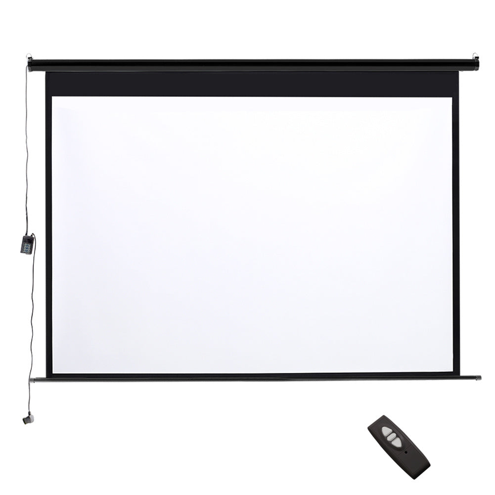 72 Inch HD Electric Pull Down Projector Screen