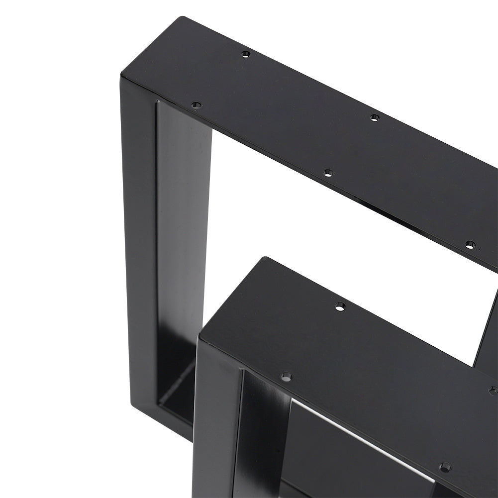 Set of 2 Metal Table or Bench Legs Frames Square Steel Base Stands, 30x40CM