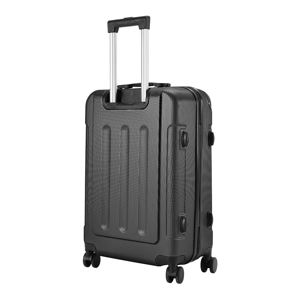 Black 24 inch Hardside Travel Suitcase with Combination Lock