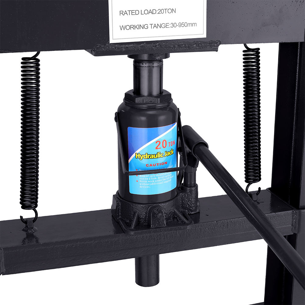 H Frame 20 Ton Hydraulic press, Black