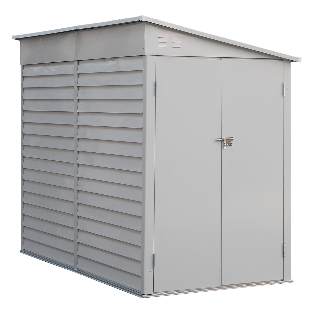 White Outdoor Steel Bike Utility Storage Shed