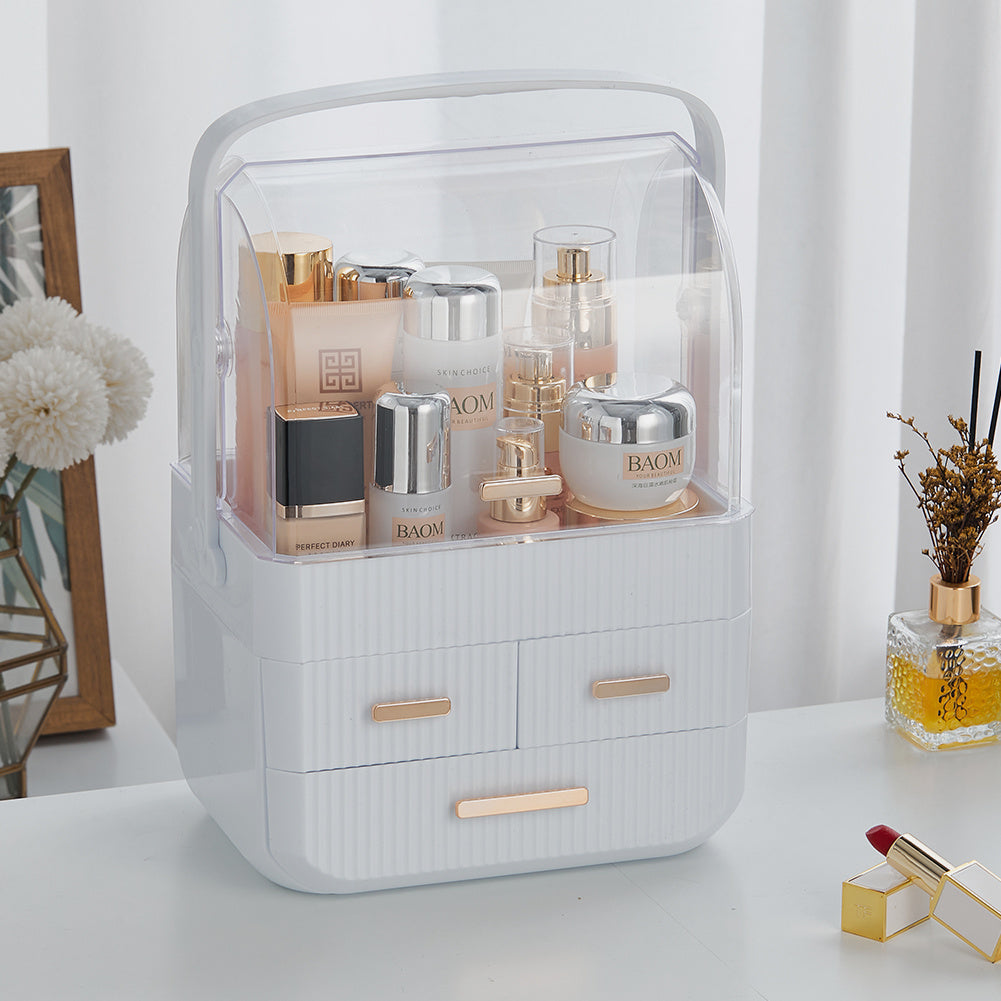 3 Drawers Desktop Cosmetics Storage Organizer