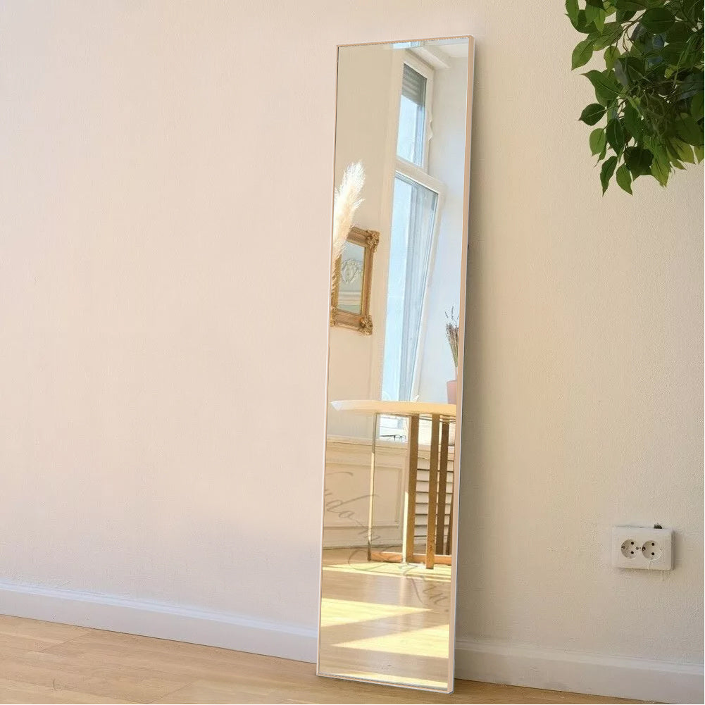 Metal Frame Over the Door Full Length Mirror Gold Large Mirror