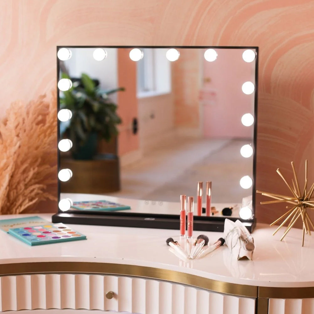 Black 62cm Rectangle LED Makeup Vanity Mirror