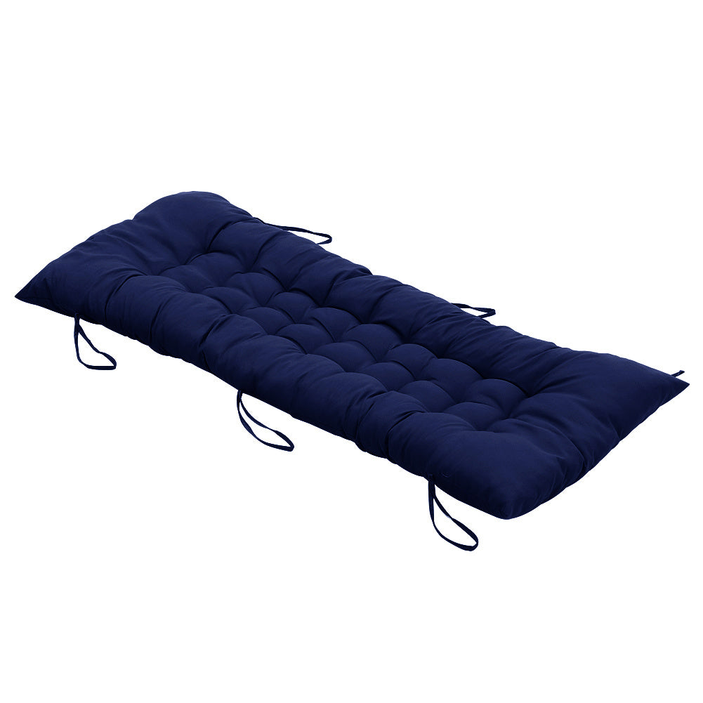125cm Thick Soft Comfortable Chaise Lounge Chair Cushion, Blue