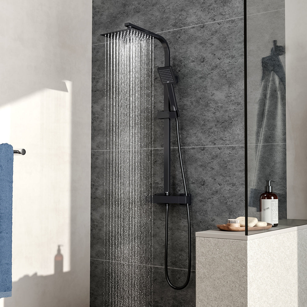 Wall Mount Thermostatic Shower Faucet Set for Bathroom