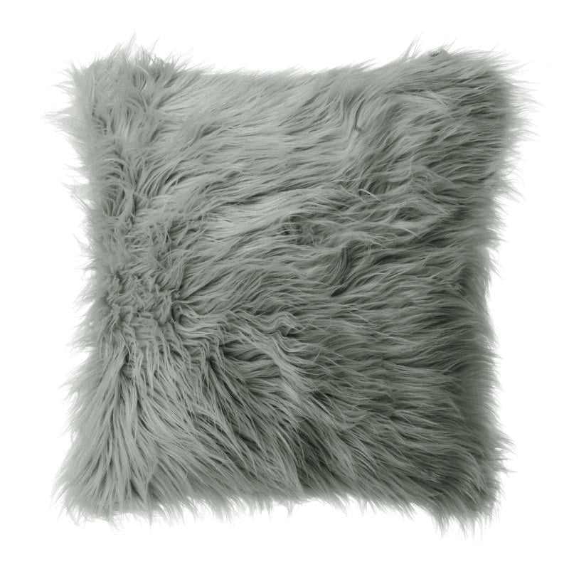 50x50CM Fluffy Faux Fur Plush Pillow Case Cover, Grey