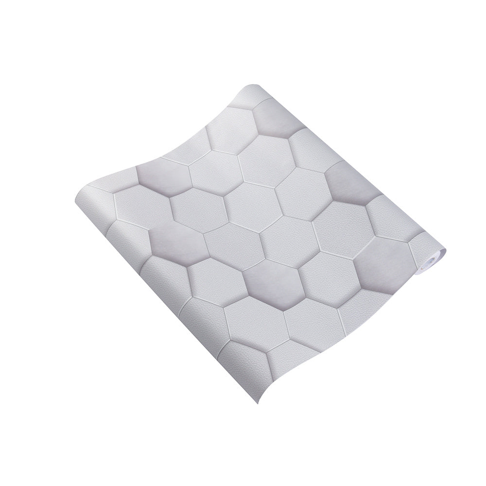 10M 3D Hexagonal PVC Self Adhesive Wallpaper