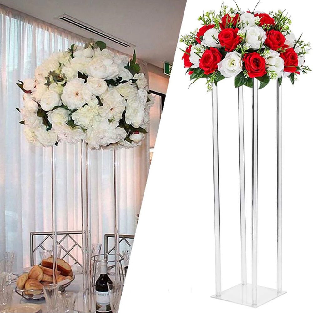 Clear Acrylic Flower Stand for Wedding Table Centerpieces