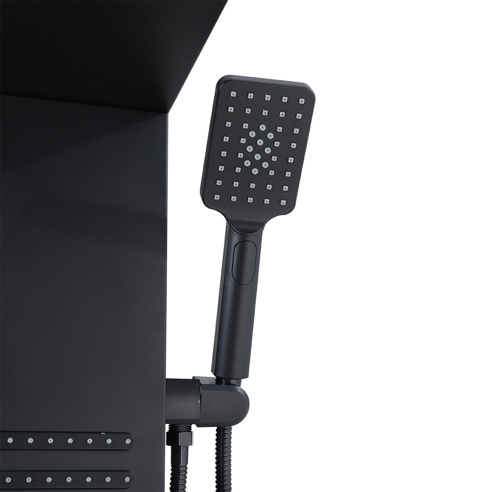 Wall Mount Thermostatic Mixer Shower Panel with LED Lights