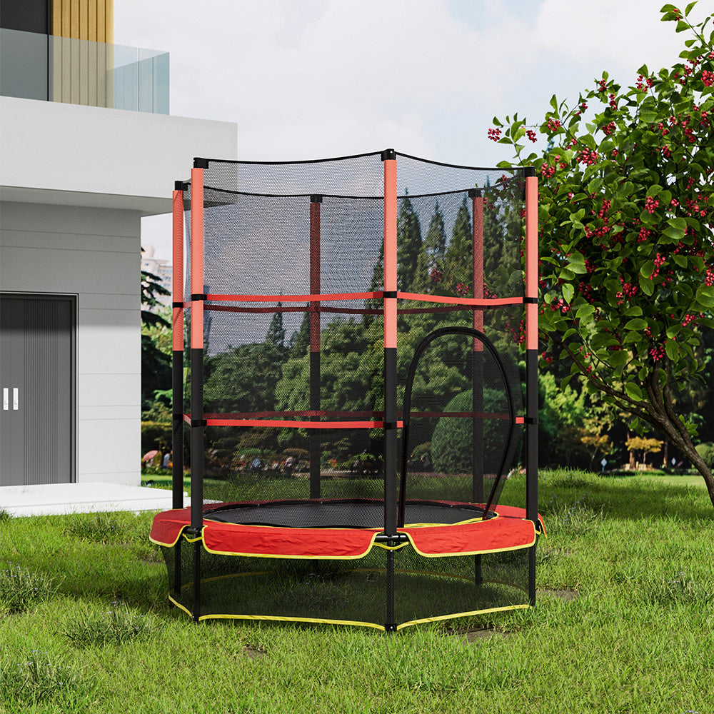 160cm H Outdoor Trampoline, with High Enclosure Net