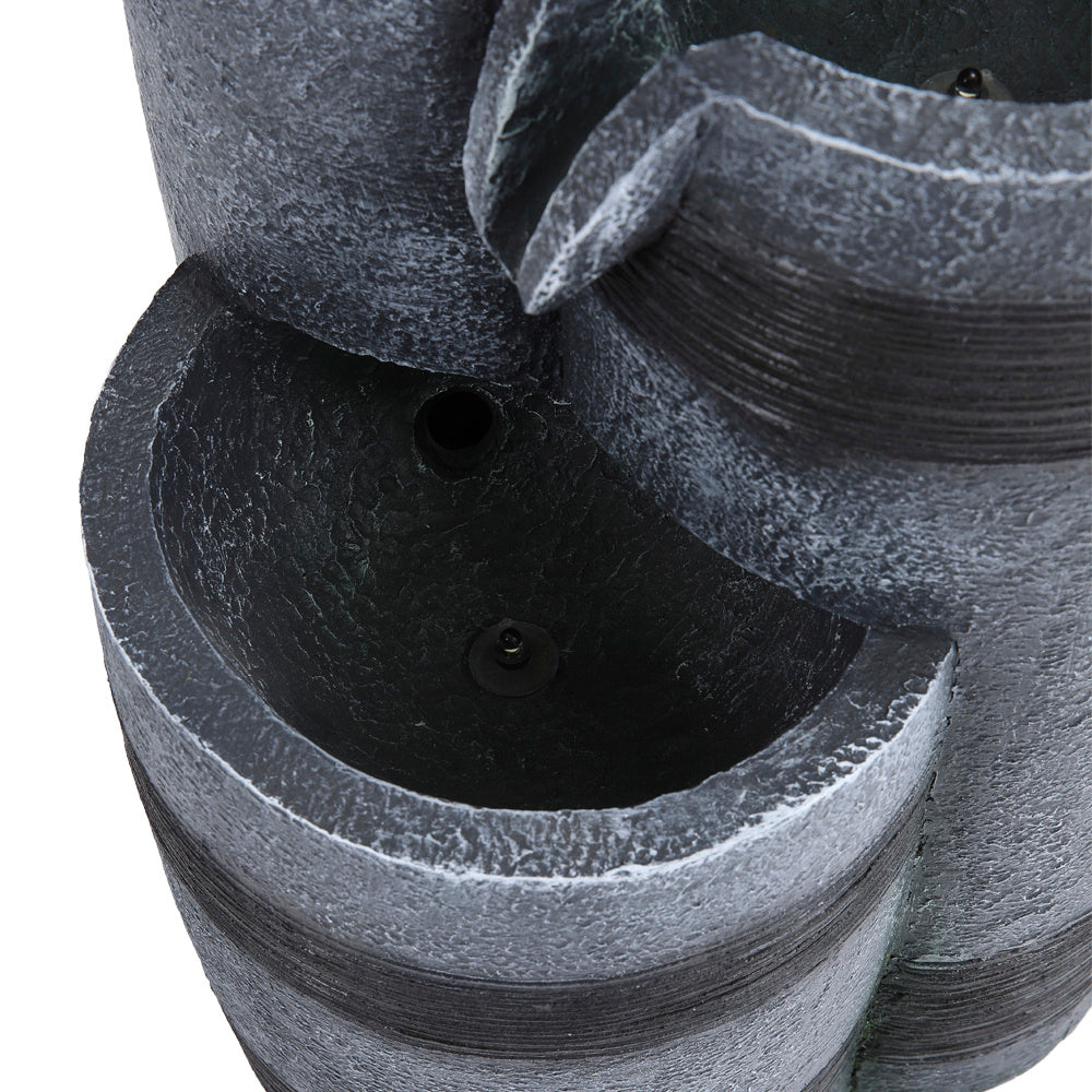 3 Tier Bowl Outdoor Solar Powered Water Fountain Decor