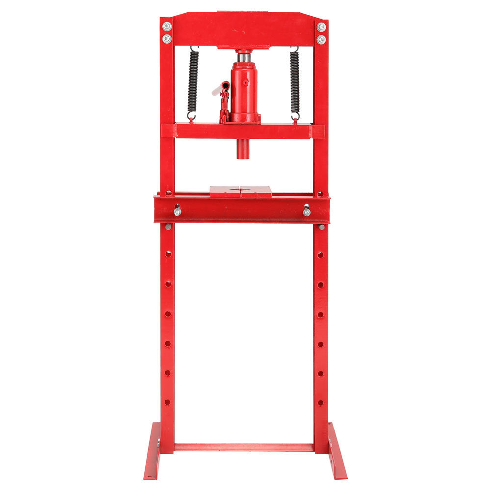 H Frame 12 Ton Hydraulic press, Red