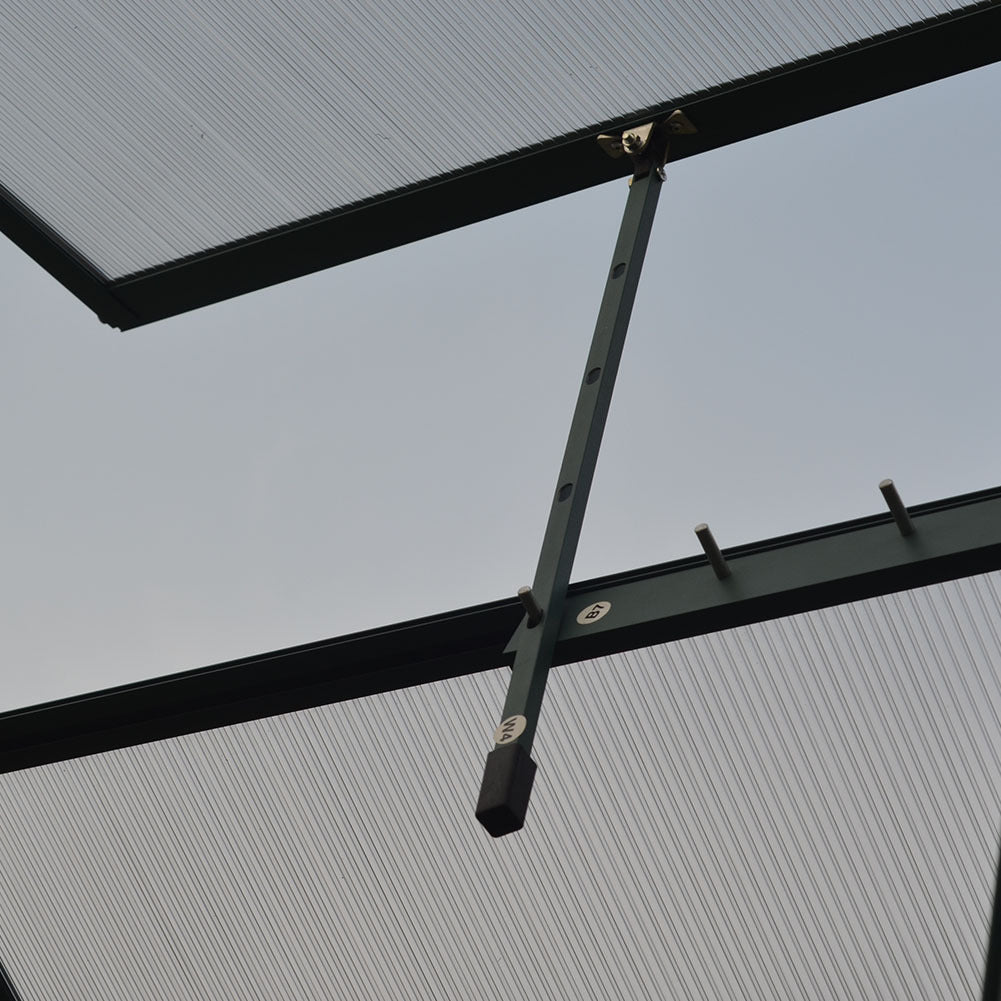 4ft x 6ft Garden Greenhouse Aluminium Polycarbonate Green Plant Housing Without Base