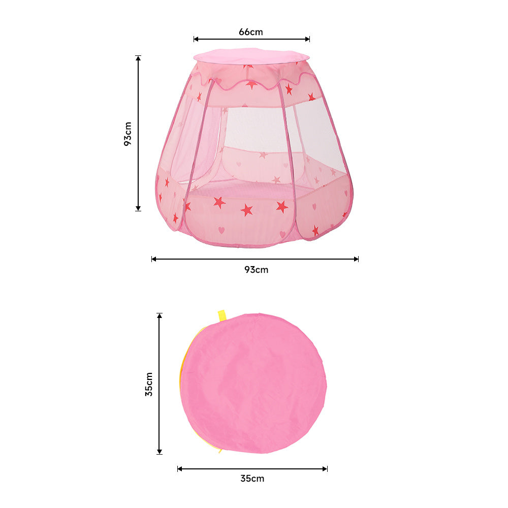 Pink Pop Up Dreamy Play Tent Ball Pit